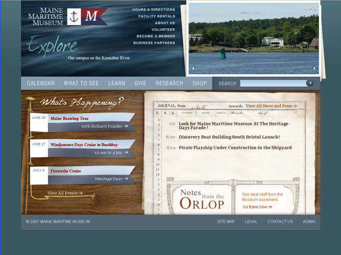 Maine Maritime Museum home page