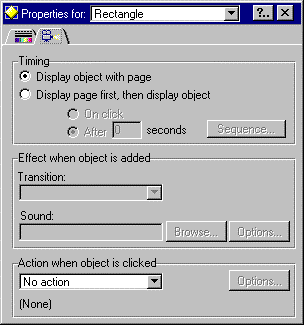 Dialog box, tabbed